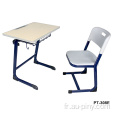 Table d'école double et chaise d'école de bonne qualité